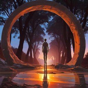 Sunset Portal Art Print